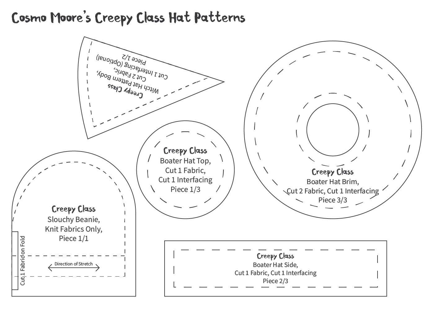 Free Printable Mini Top Hat Pattern