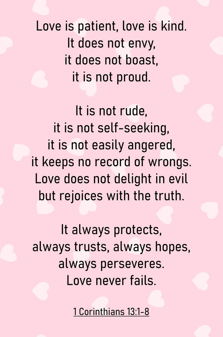 1 Corinthians 13 Bookmark 10 Free PDF Printables Printablee