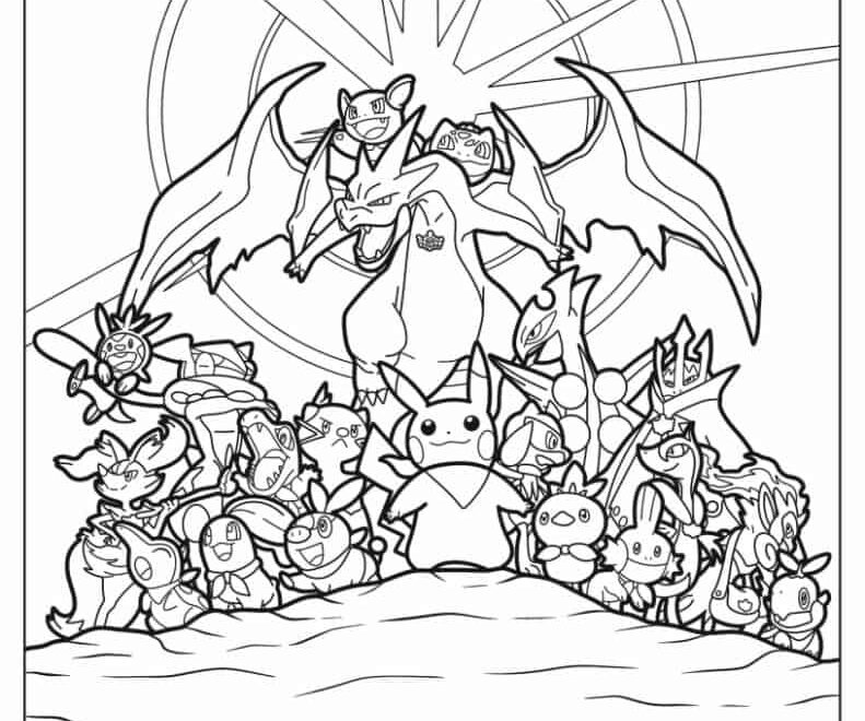 100 Pokemon Coloring Pages Free PDF Printables