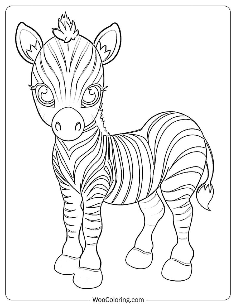 Free Zebra Printable Coloring Pages