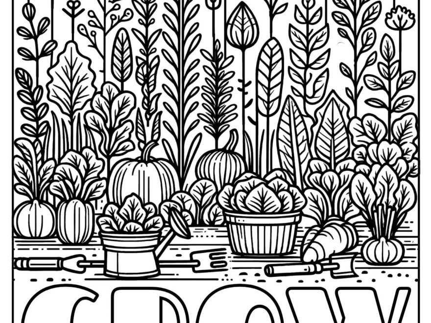 13 Free Garden Coloring Pages PDF Printables