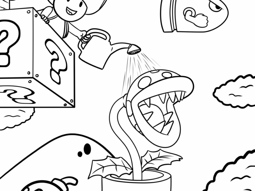 18 Awesome Super Mario Bros Coloring Pages TheToyZone