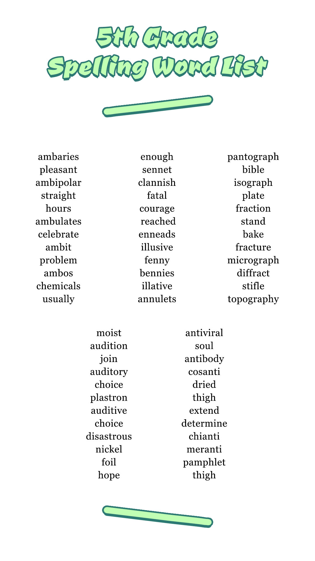 19 Sight Words Worksheets 5th Grade Free PDF At Worksheeto