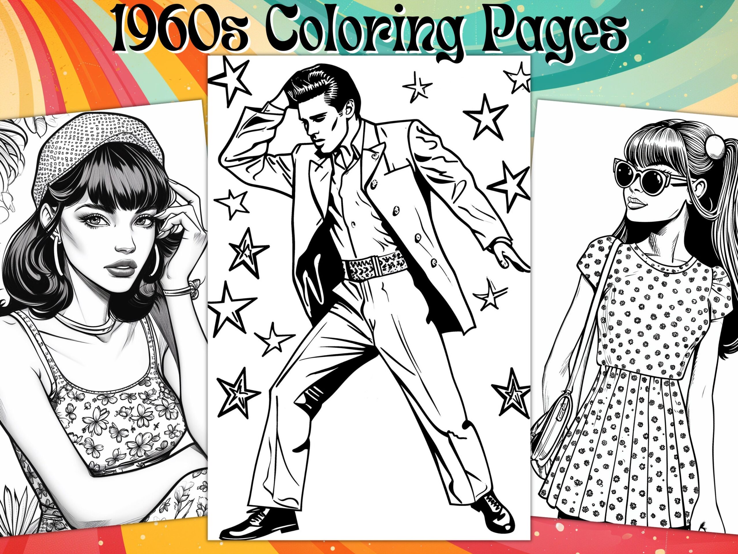 60s Coloring Pages Printable