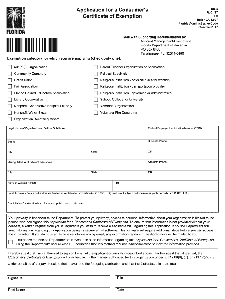 Printable Tax Excempt Certification Form
