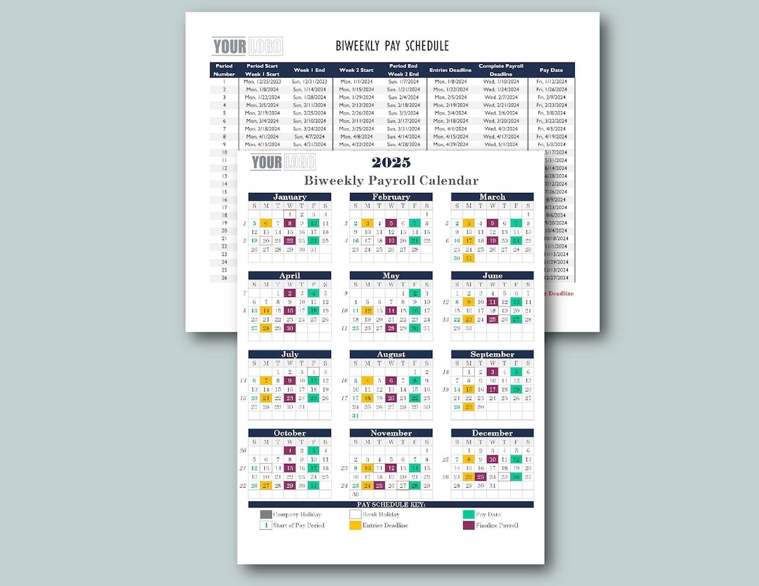 Bi Weekly Calendar 2025 Free Printable
