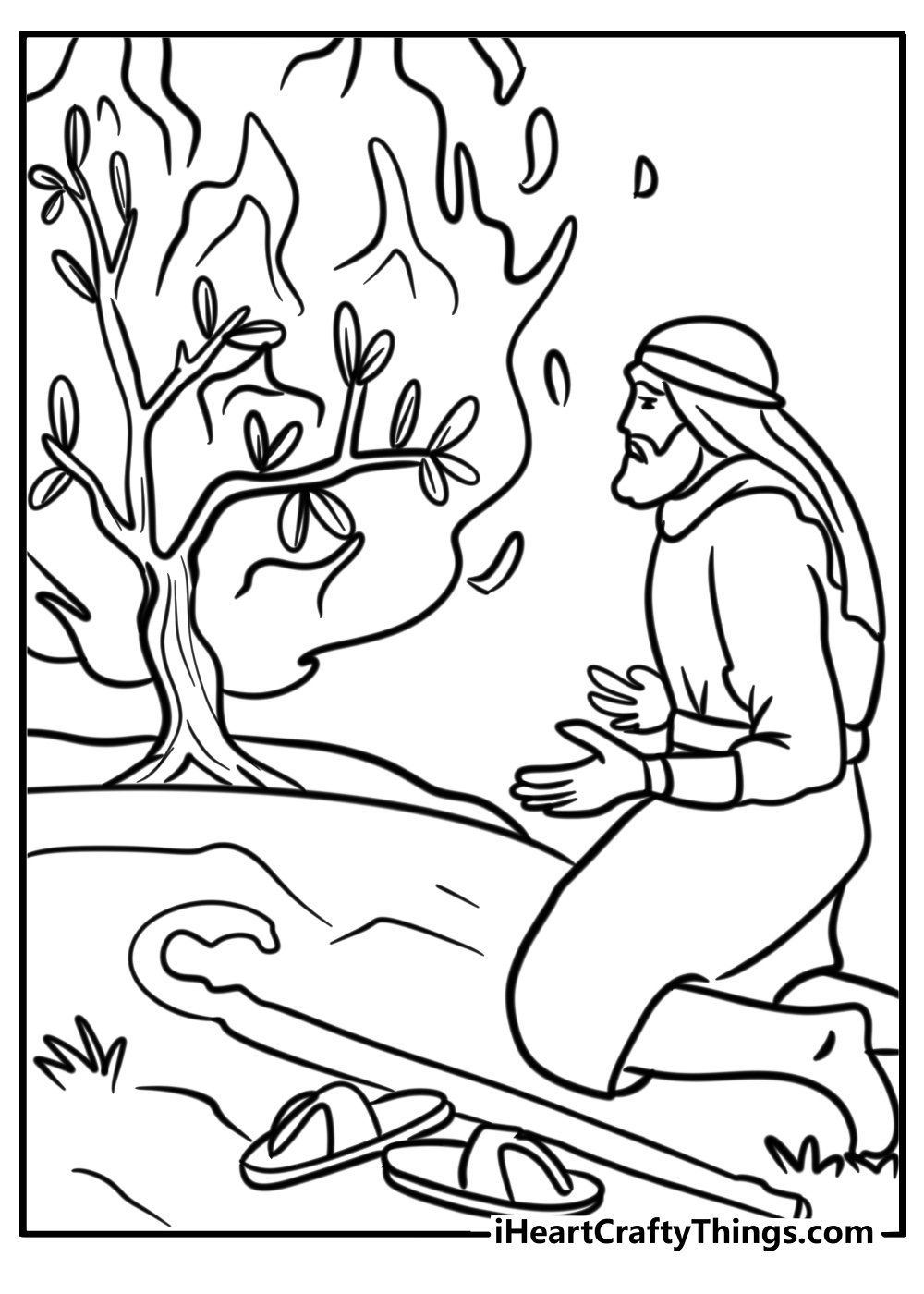 Free Printable Moses Coloring Pages