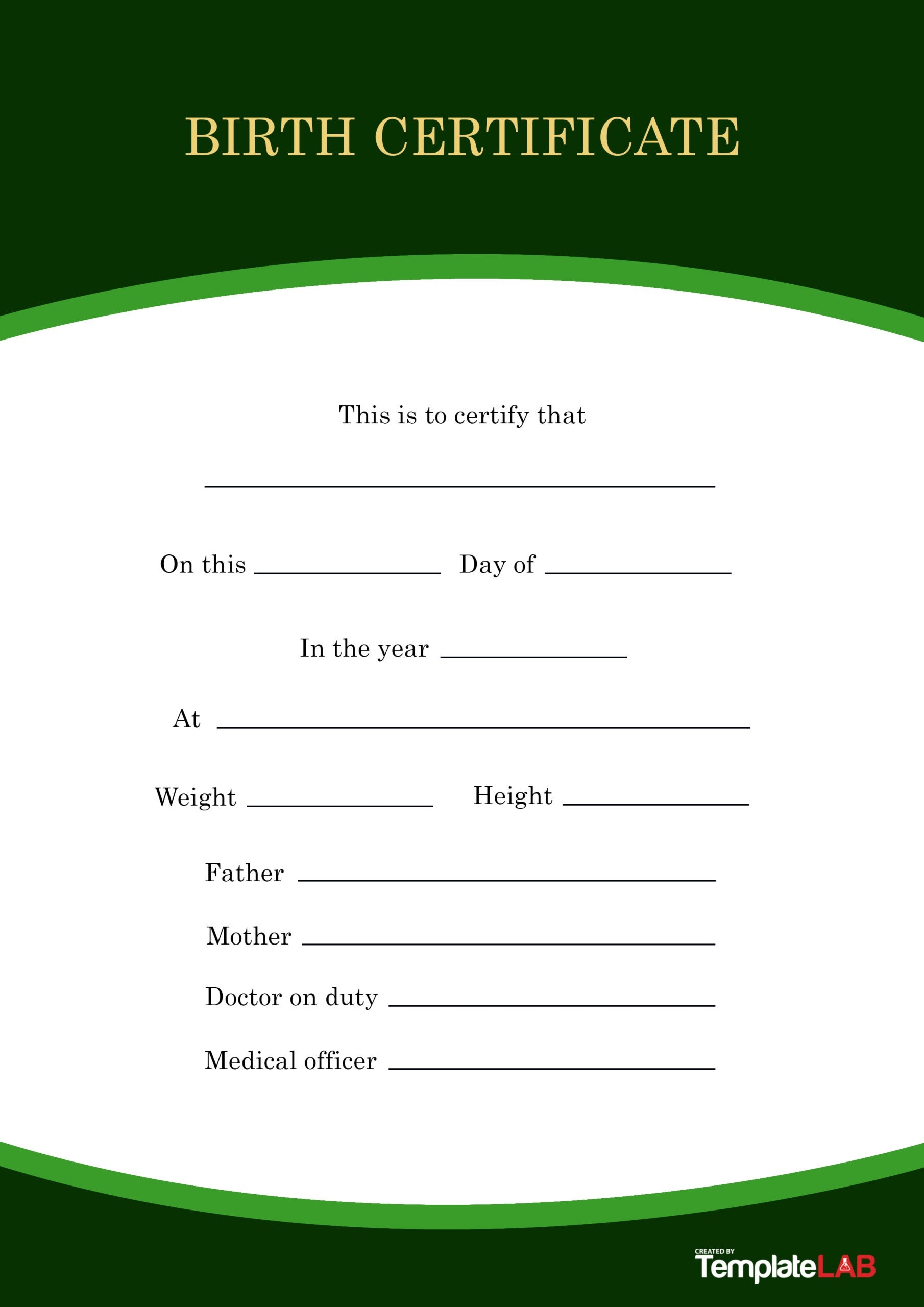 27 Birth Certificate Templates Word PPT PDF TemplateLab