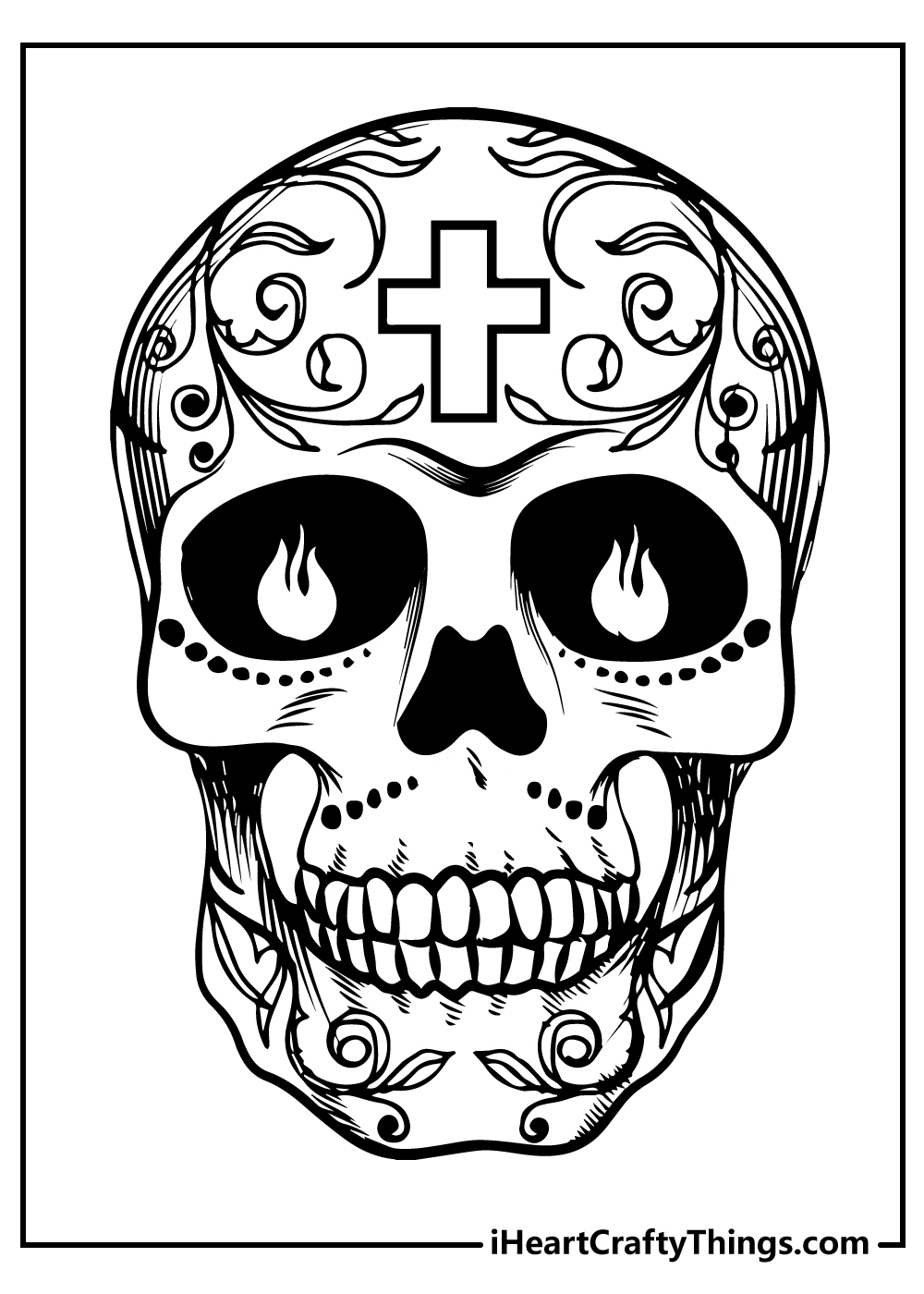 30 Sugar Skull Coloring Pages 100 Free Printables 