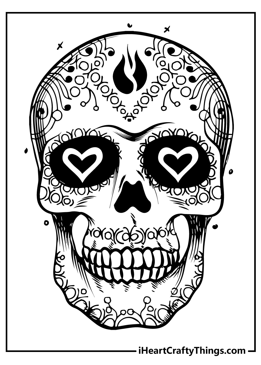 30 Sugar Skull Coloring Pages 100 Free Printables 30 Sugar Skull Coloring Pages 100 Free Printables