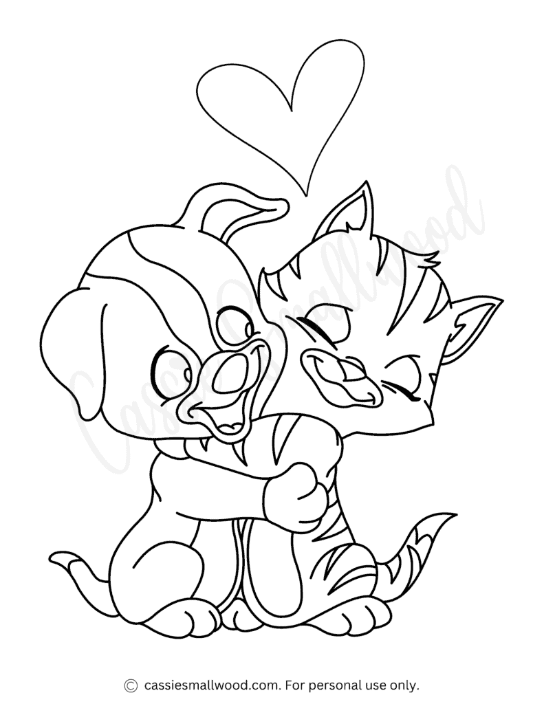 37 Cute Cat Coloring Pages Cassie Smallwood