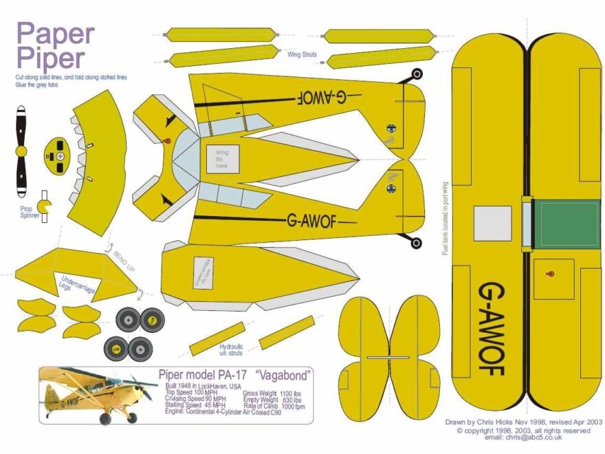 3d Paper Airplane Templates