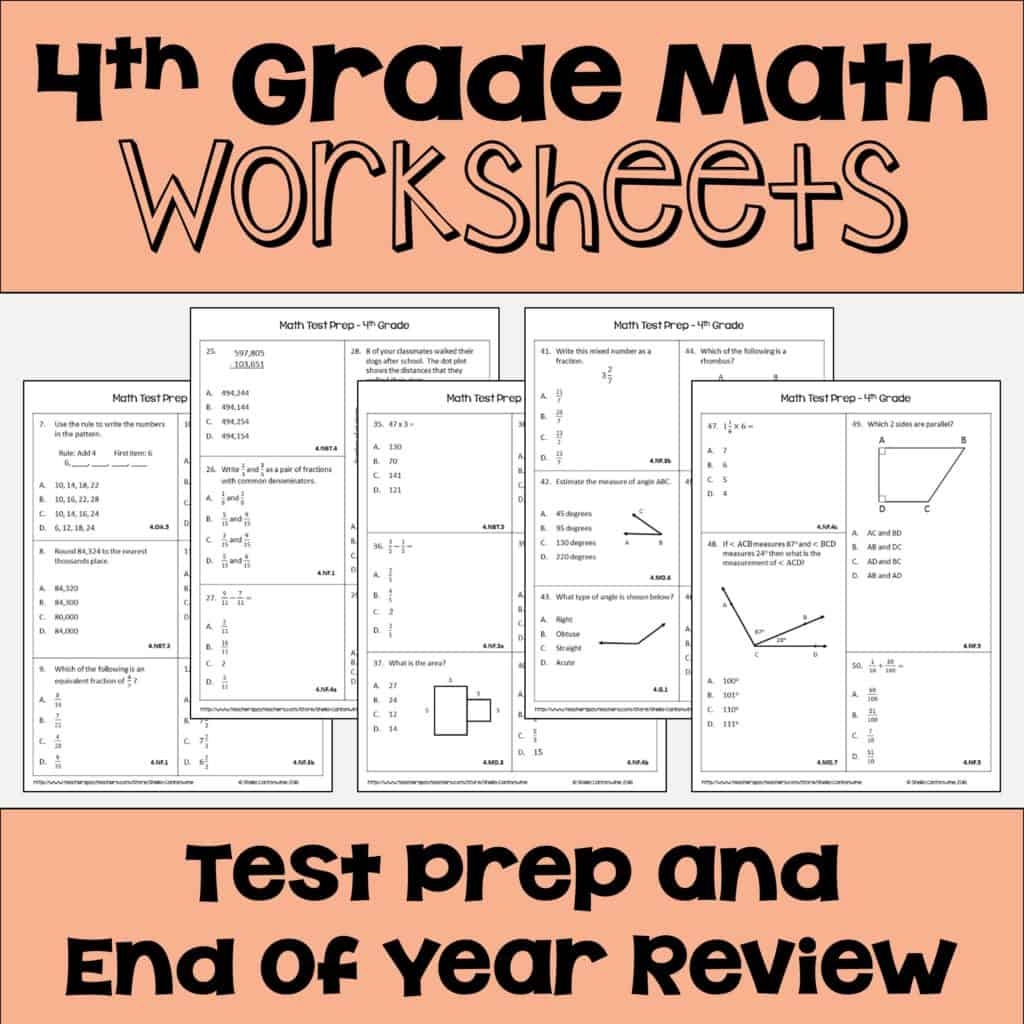 4th Grade Math Test Prep Archives Sheila Cantonwine