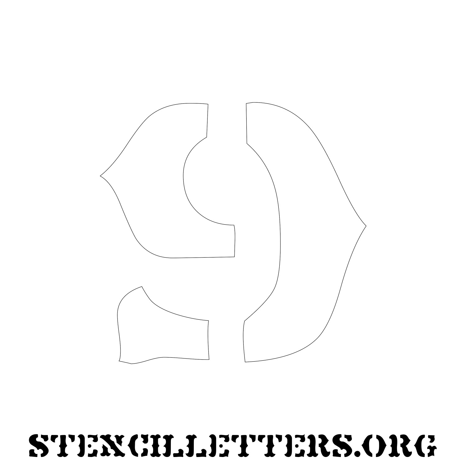 5 Inch Free Printable Individual 207 Old Western Number Stencils Stencil Letters Org