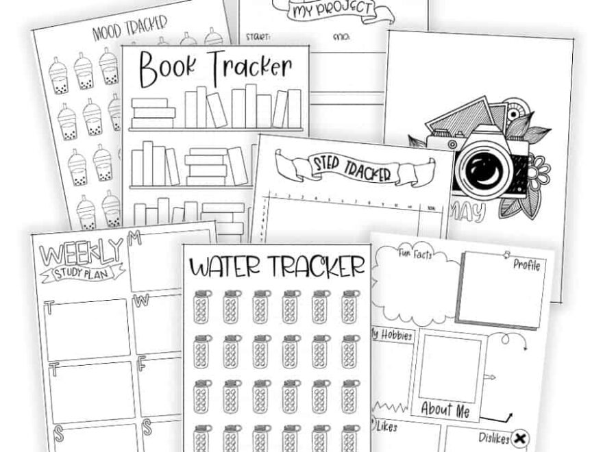 50 FREE Bullet Journal Printables PDF Templates