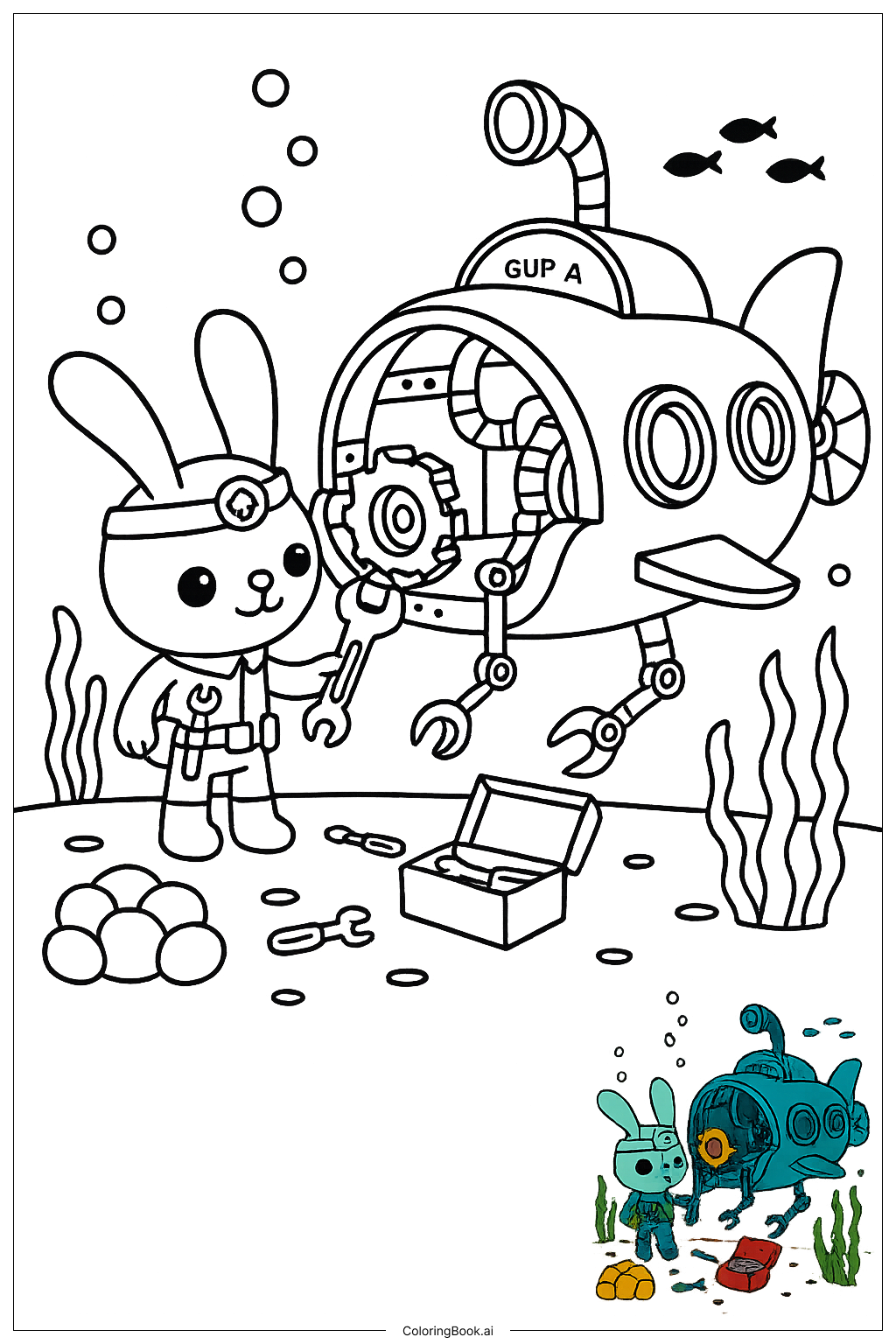 55 Octonauts Coloring Pages Free PDF PNG Printables 