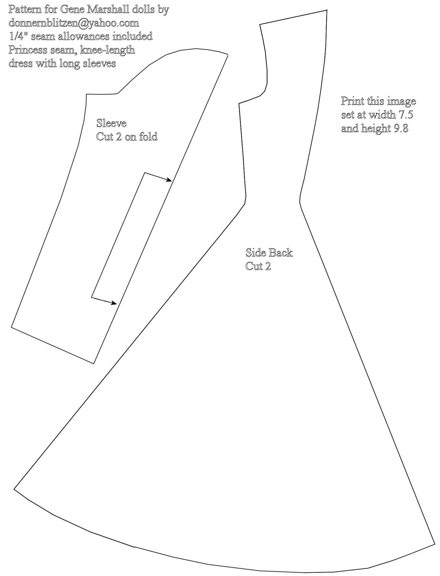 Barbie Dress Clothes Printable Pattern