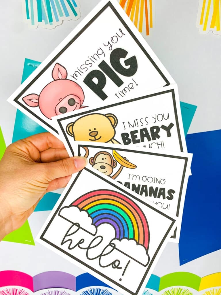 8 Free Miss You Cards For Kids One Sharp Bunch