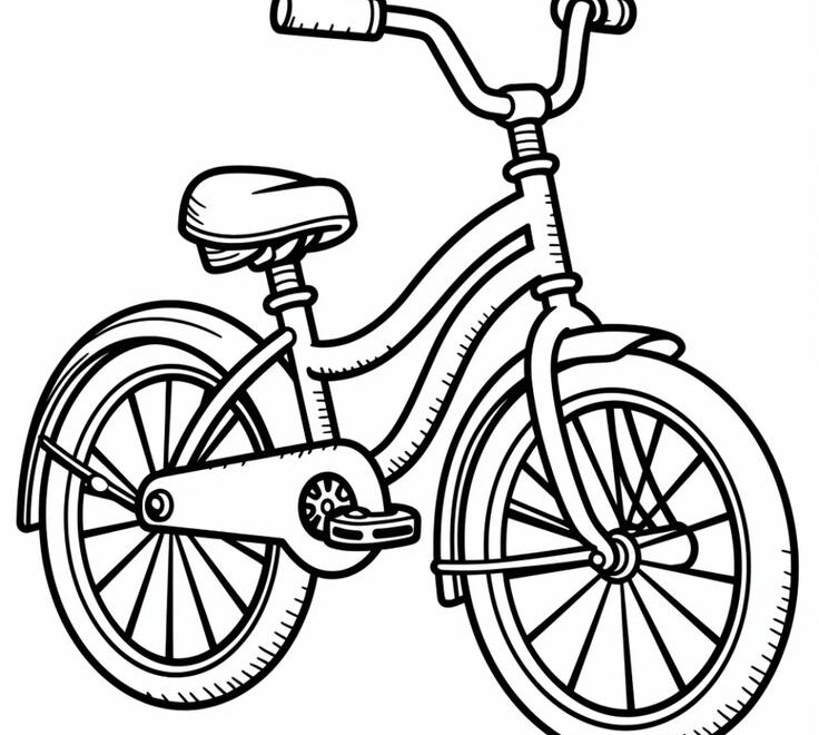 9 Free Printable Bicycle Coloring Pages For Kids