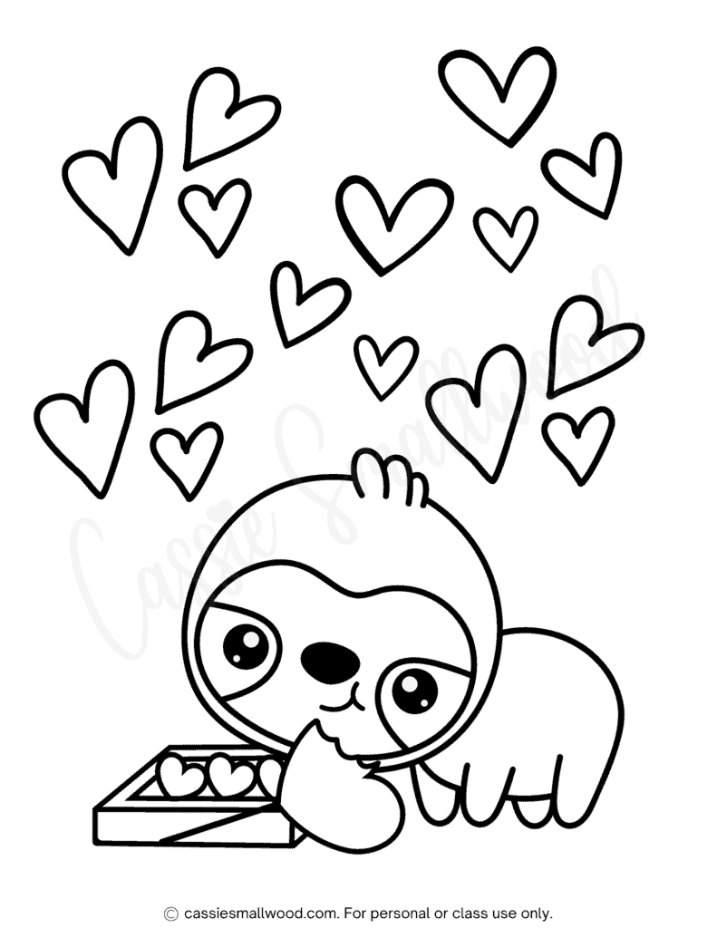 Cute Coloring Pictures Printable Heart