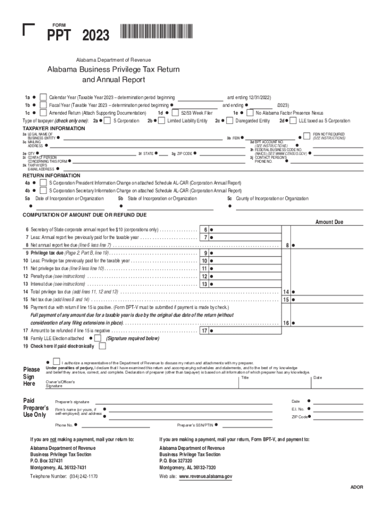 Alabama A4 Form 2025 Printable