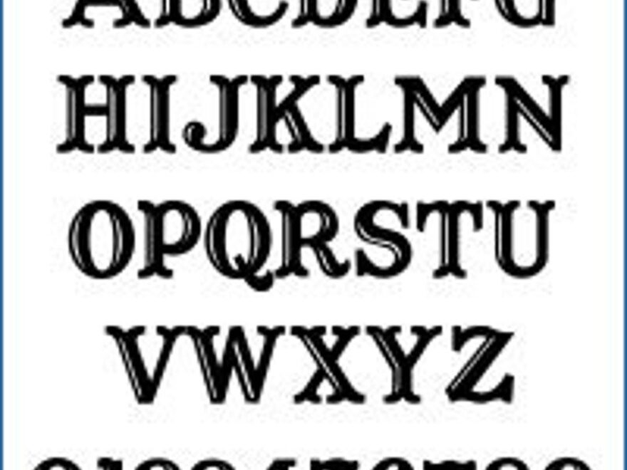 Alphabet Pattern Captain Howdy 6 Inch Printable Western Font PDF Digital Download Etsy