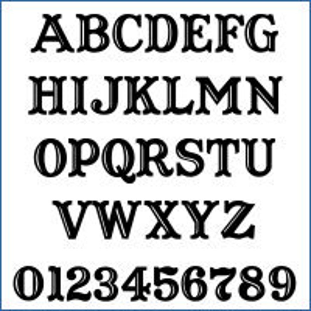 Alphabet Pattern Captain Howdy 6 Inch Printable Western Font PDF Digital Download Etsy