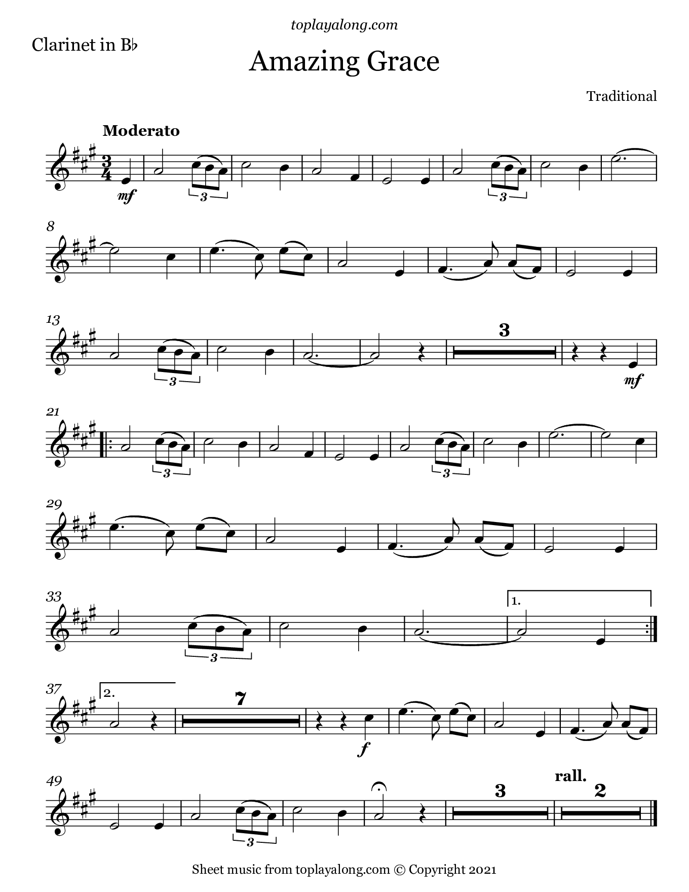 Amazing Grace Toplayalong