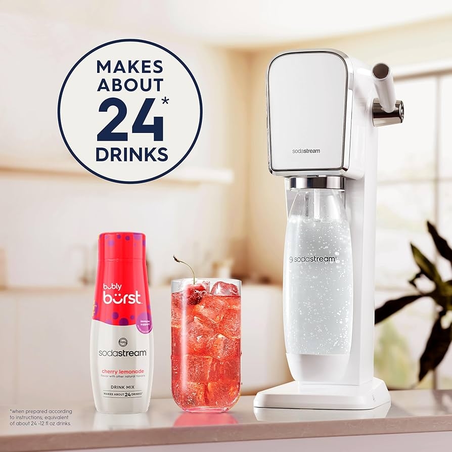 Amazon SodaStream Bubly Burst Cherry Lemonade Drink Mix 440ml Pack Of 4 
