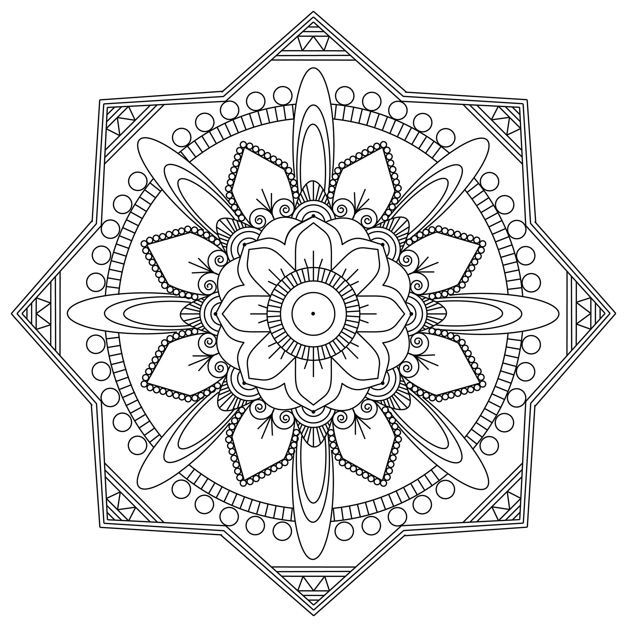 Art Therapy Mandala Zen Anti stress Mandalas
