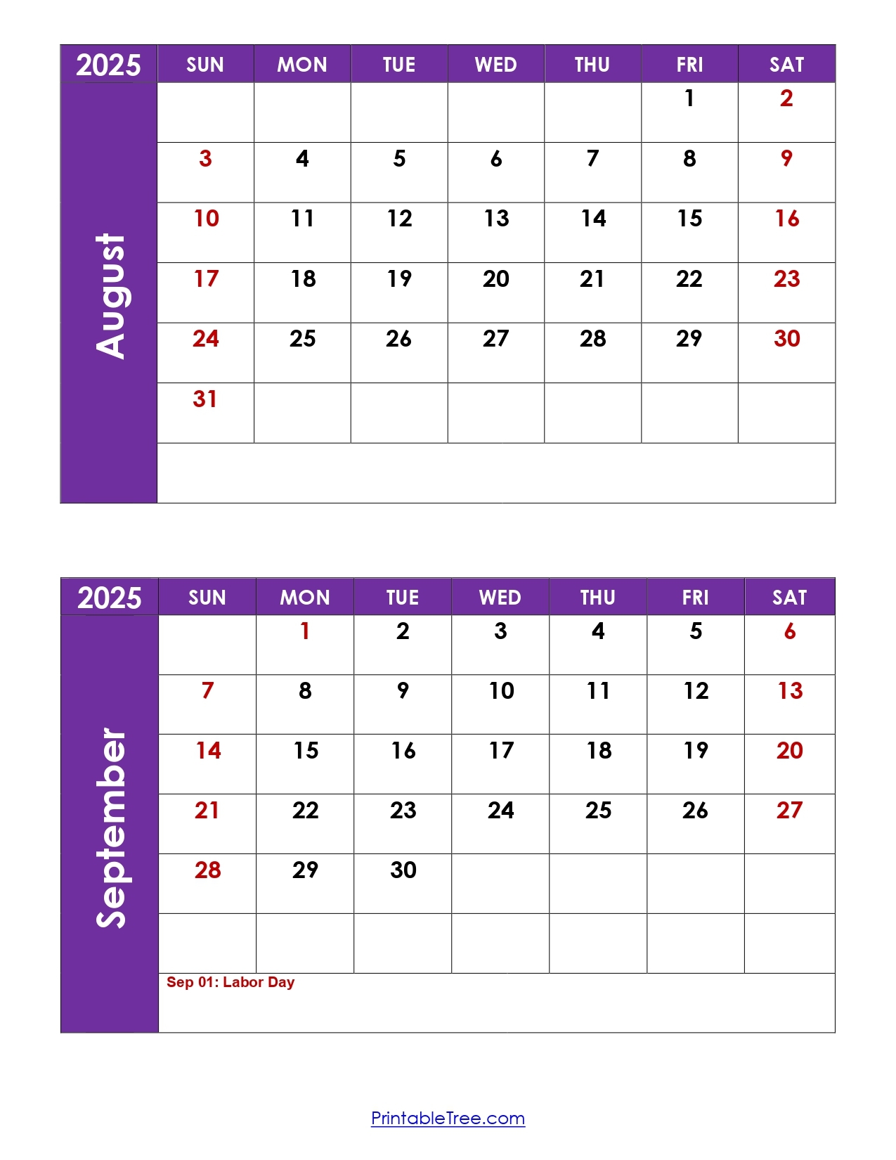 July August September 2025 Calendar