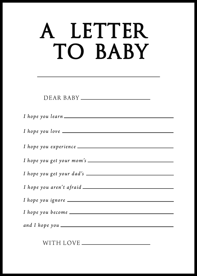 Games For Baby Showers Free Printable