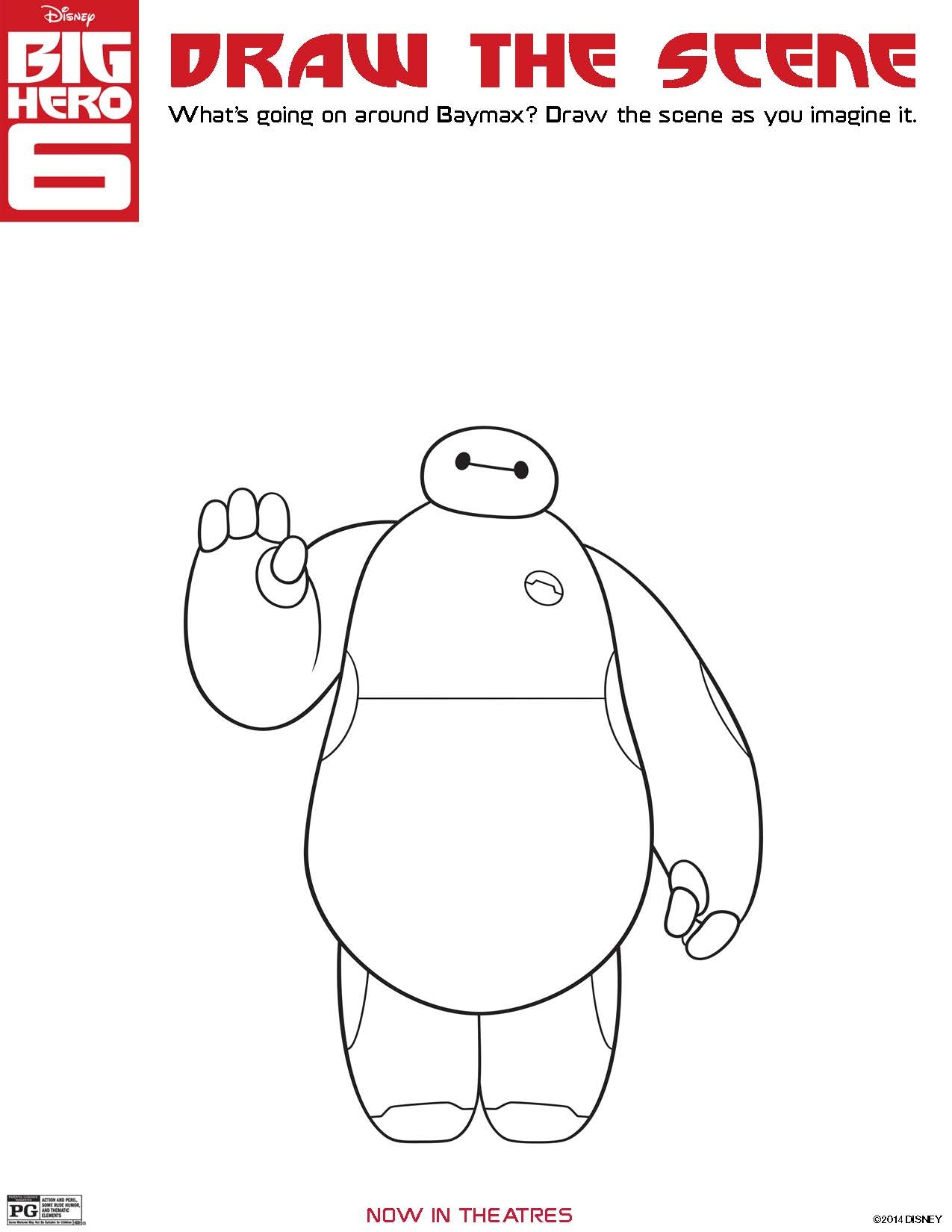 Baymax Big Hero 6 Coloring Pages And Printables