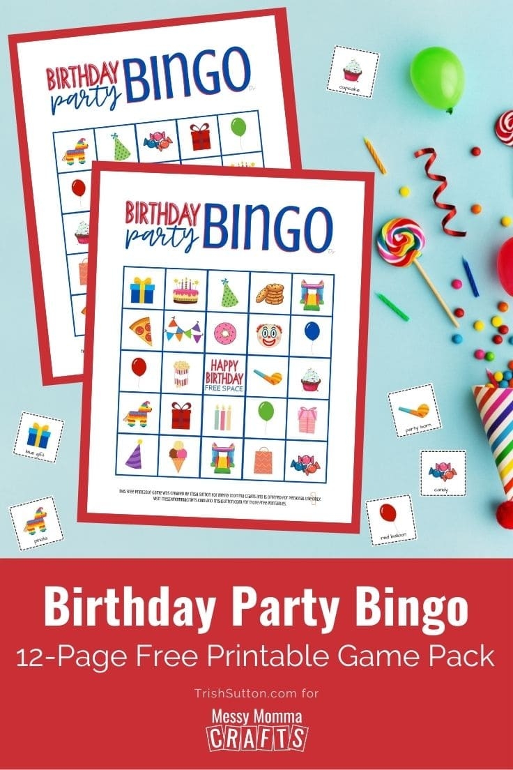 Birthday Party Bingo Free Printable Game