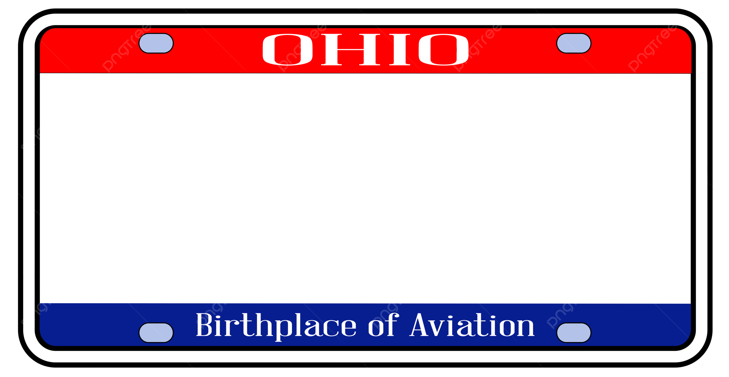 Blank Ohio License Plate United States American Artwork America PNG Transparent Image And Clipart For Free Download