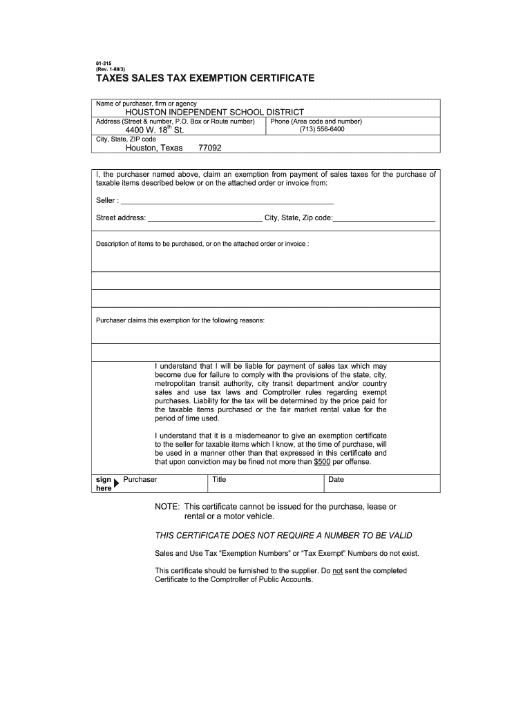 Blank Tax Exempt Form Fill Out Sign Online DocHub