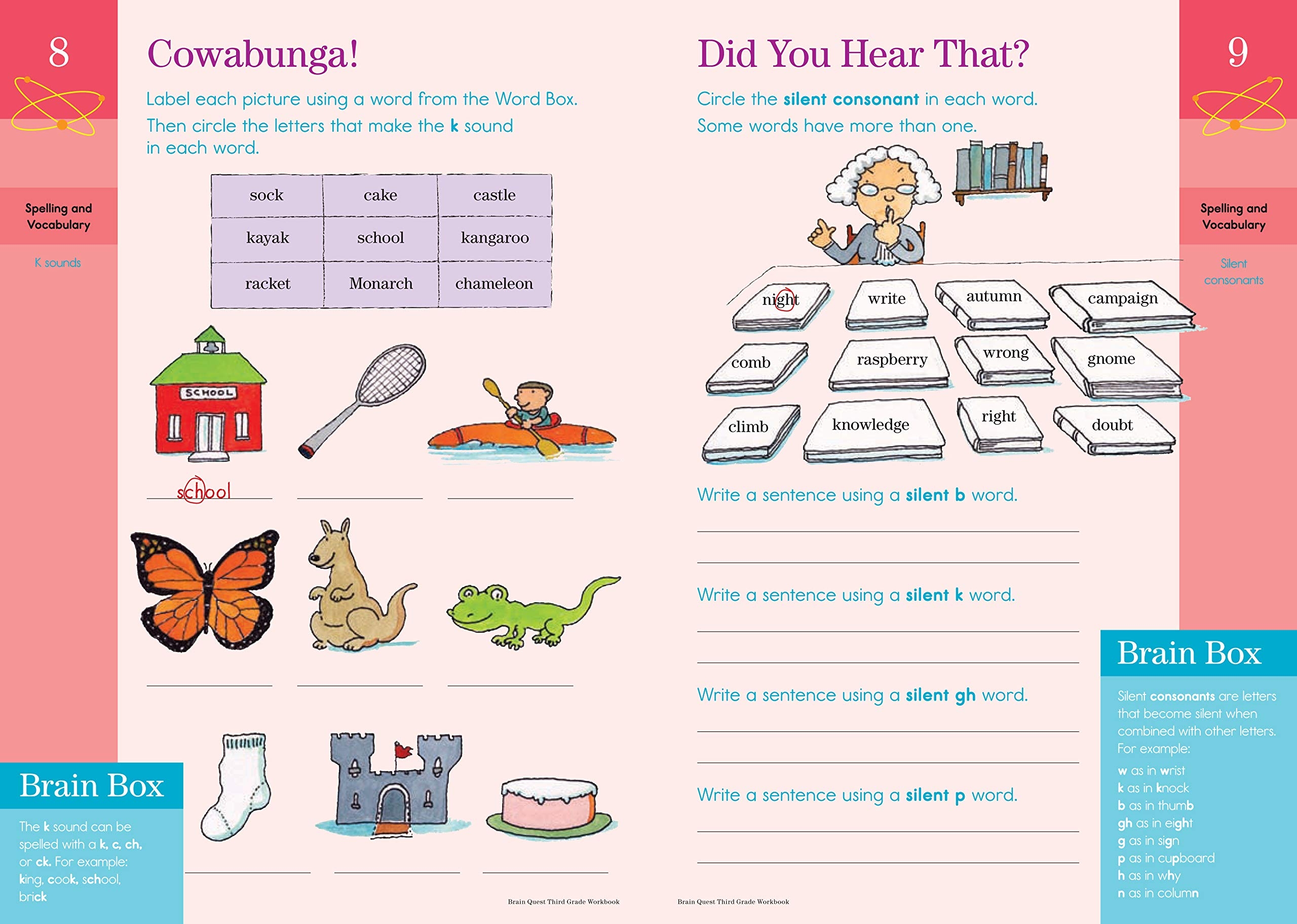 Brain Quest Workbook Grade 3 A2Z Science Learning Toy Store