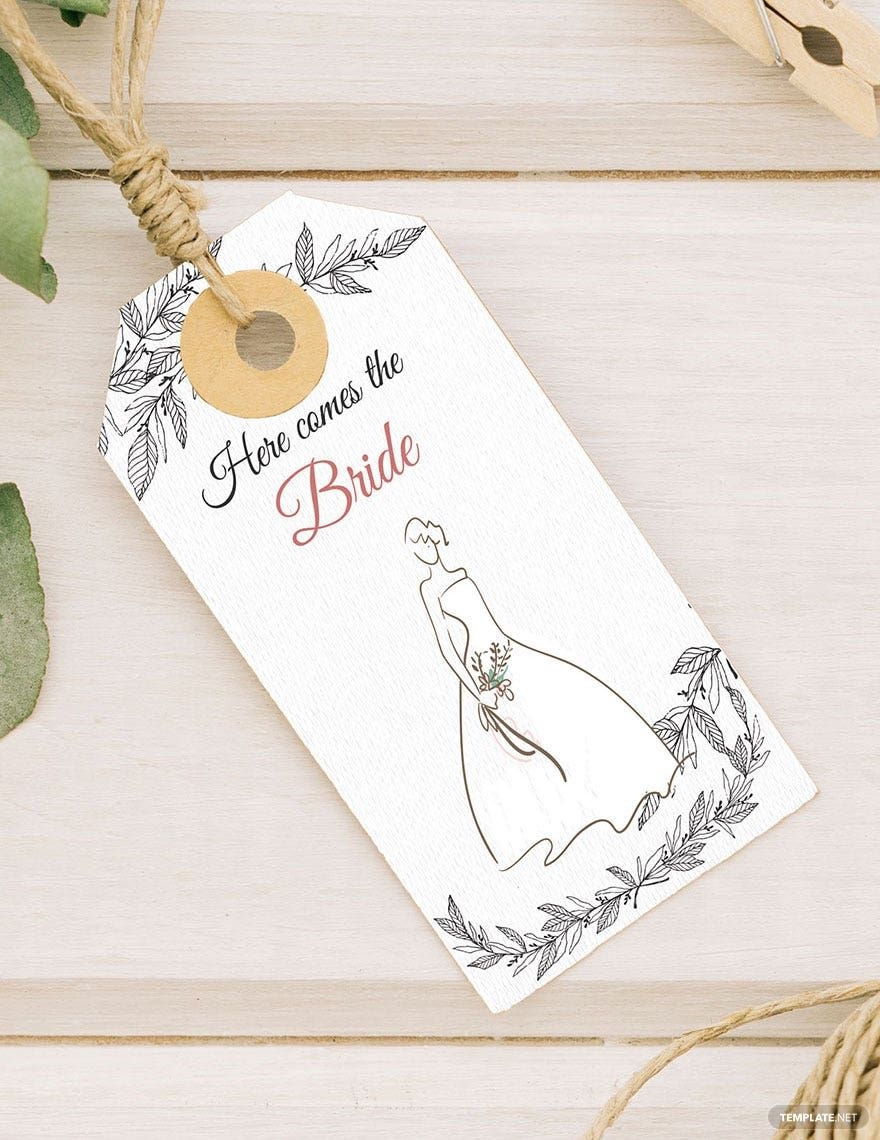 Bridal Shower Tag Template In Word Photoshop Pages Illustrator Publisher Download Template