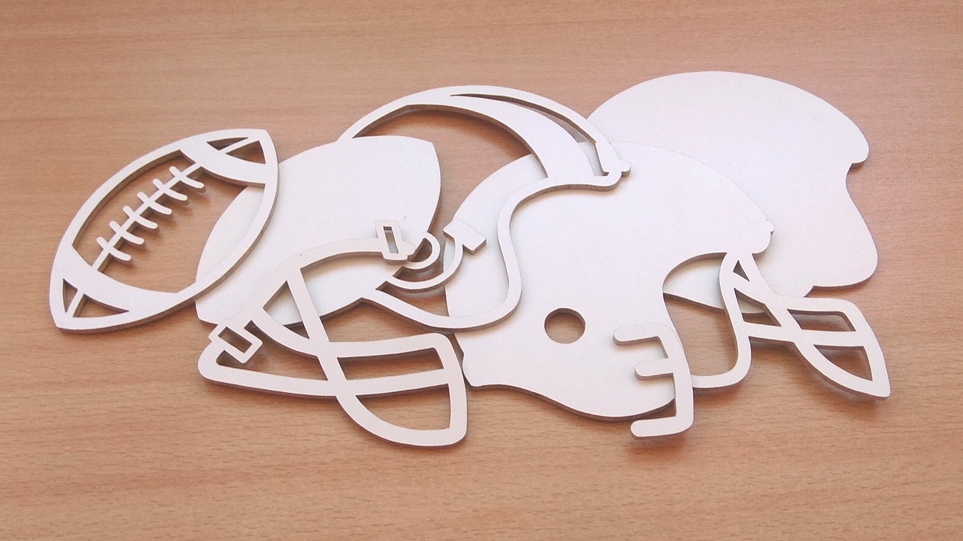 C115 football Scroll Saw Pattern pdf Dxf Svg Eps Etsy