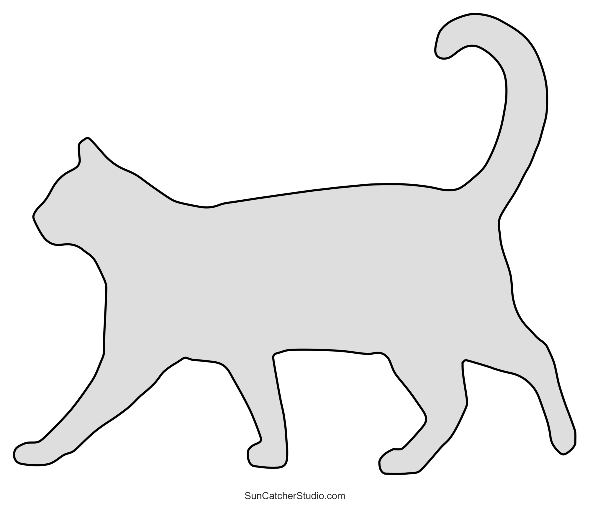 Black Cat Pattern Printable