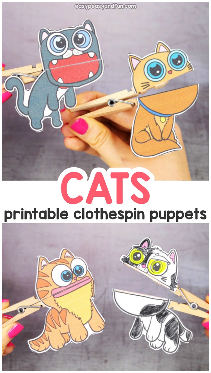 Clothespin Puppet Printable Template