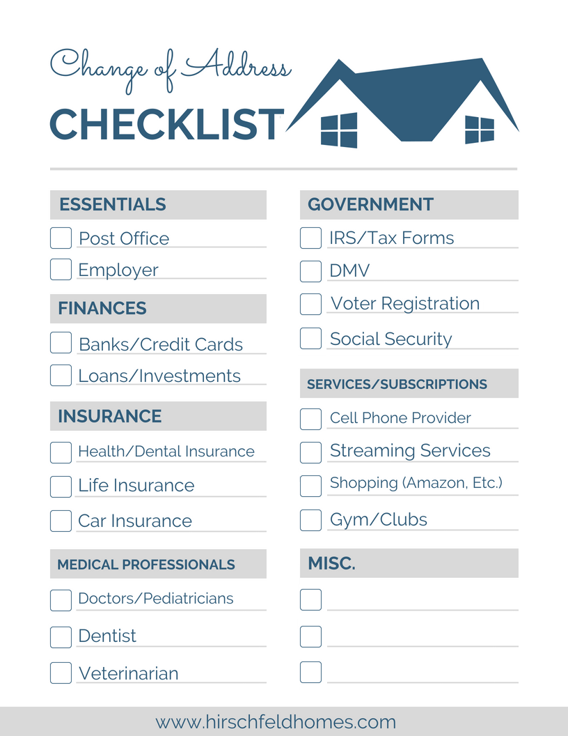 Printable Change Of Address Form For Social Security
