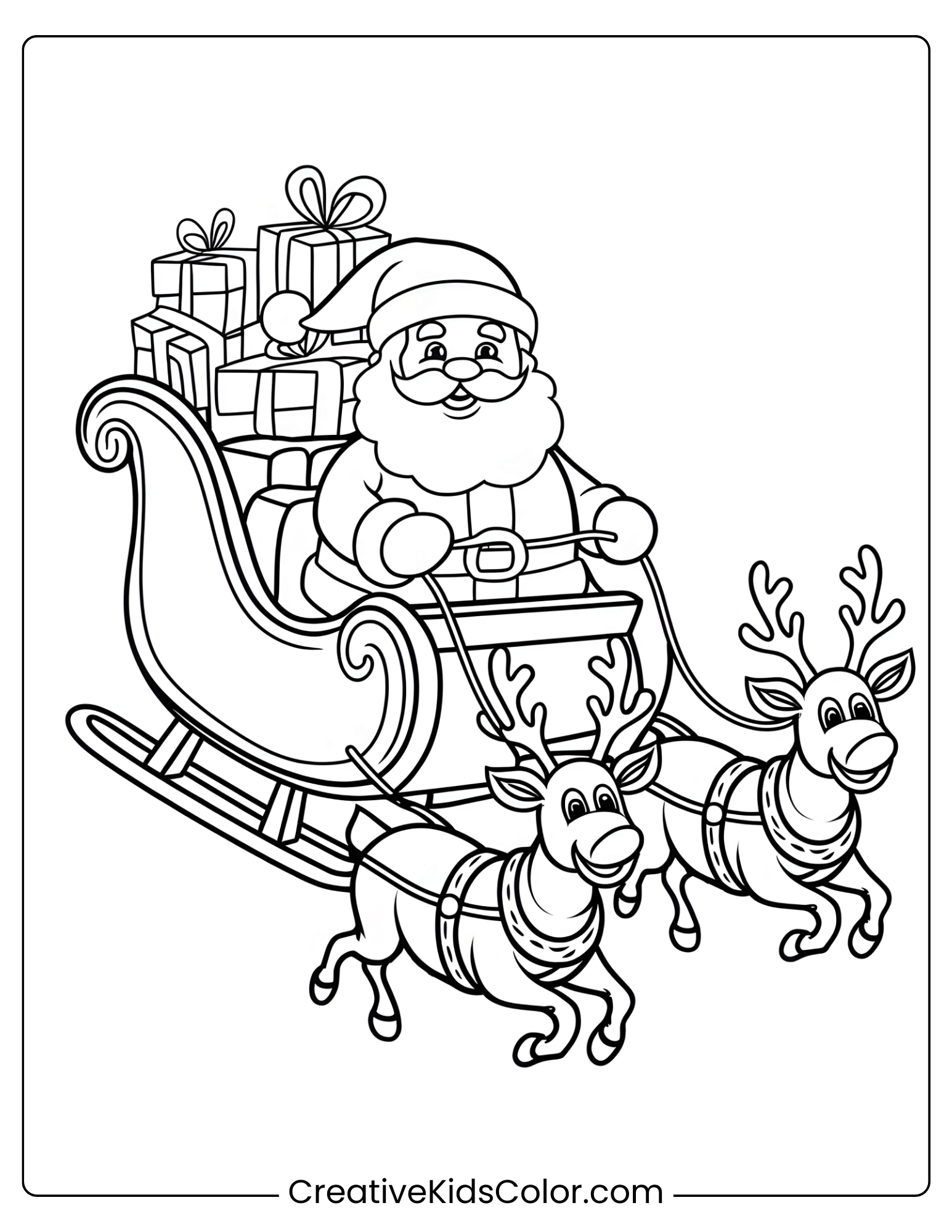 Christmas Coloring Pages 60 Easy Free Printable PDF 