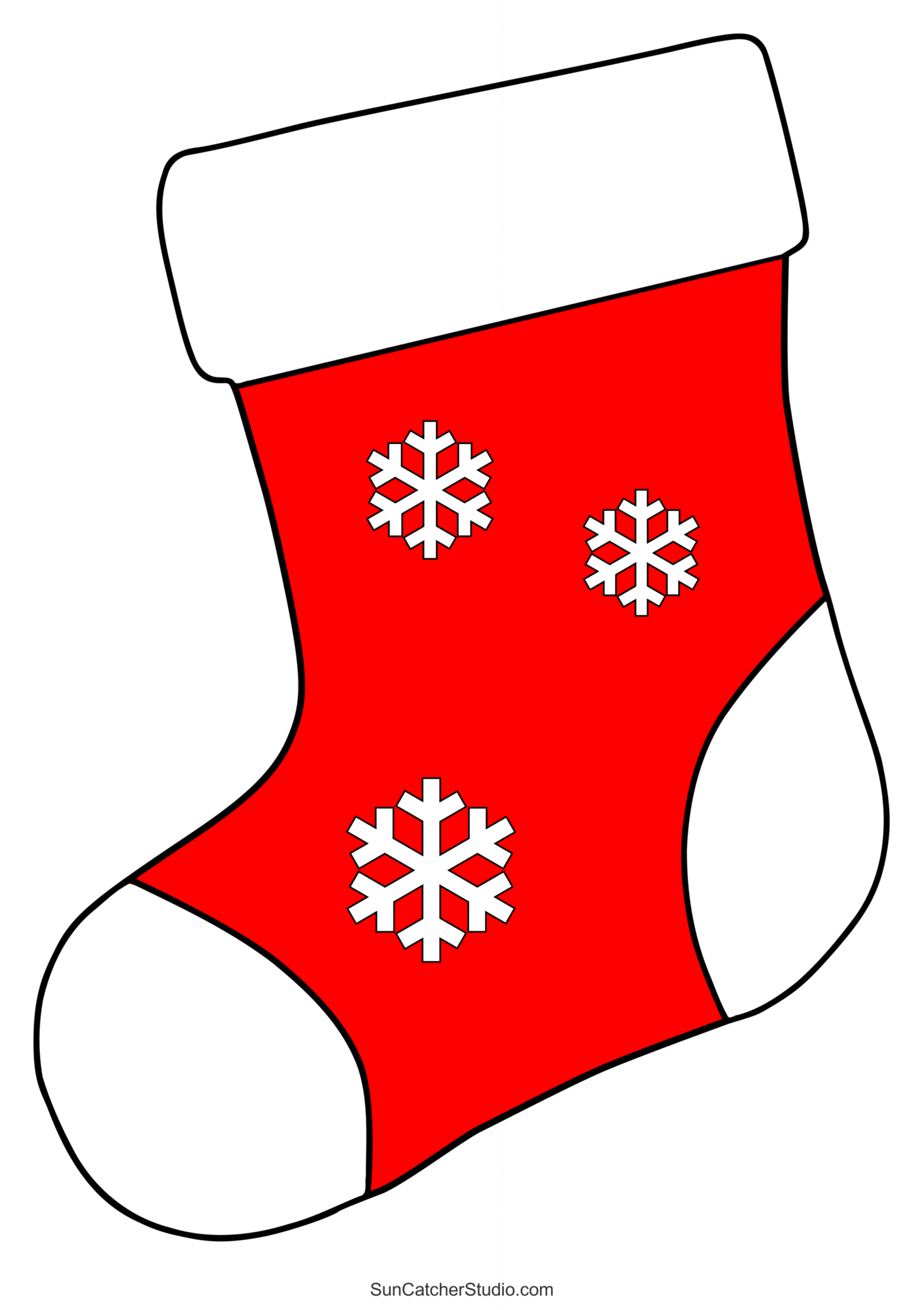 Christmas Stocking Pattern Free Printable