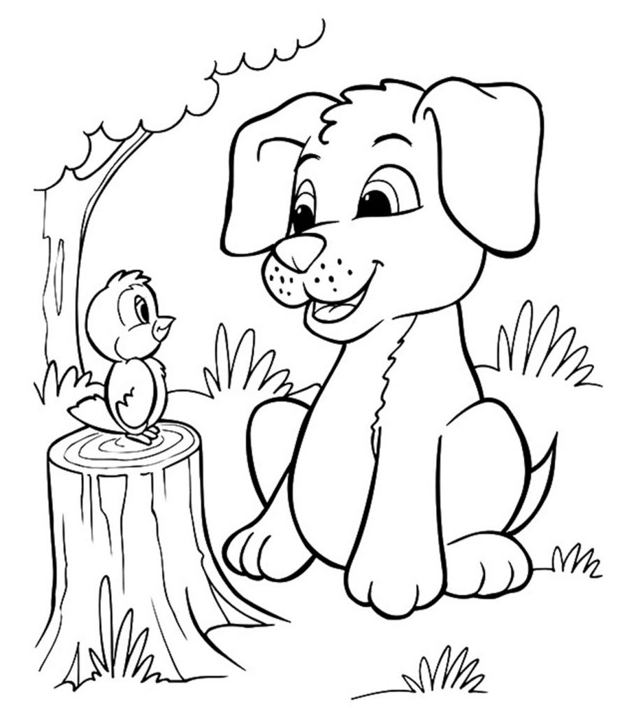 Printable Puppies To Color