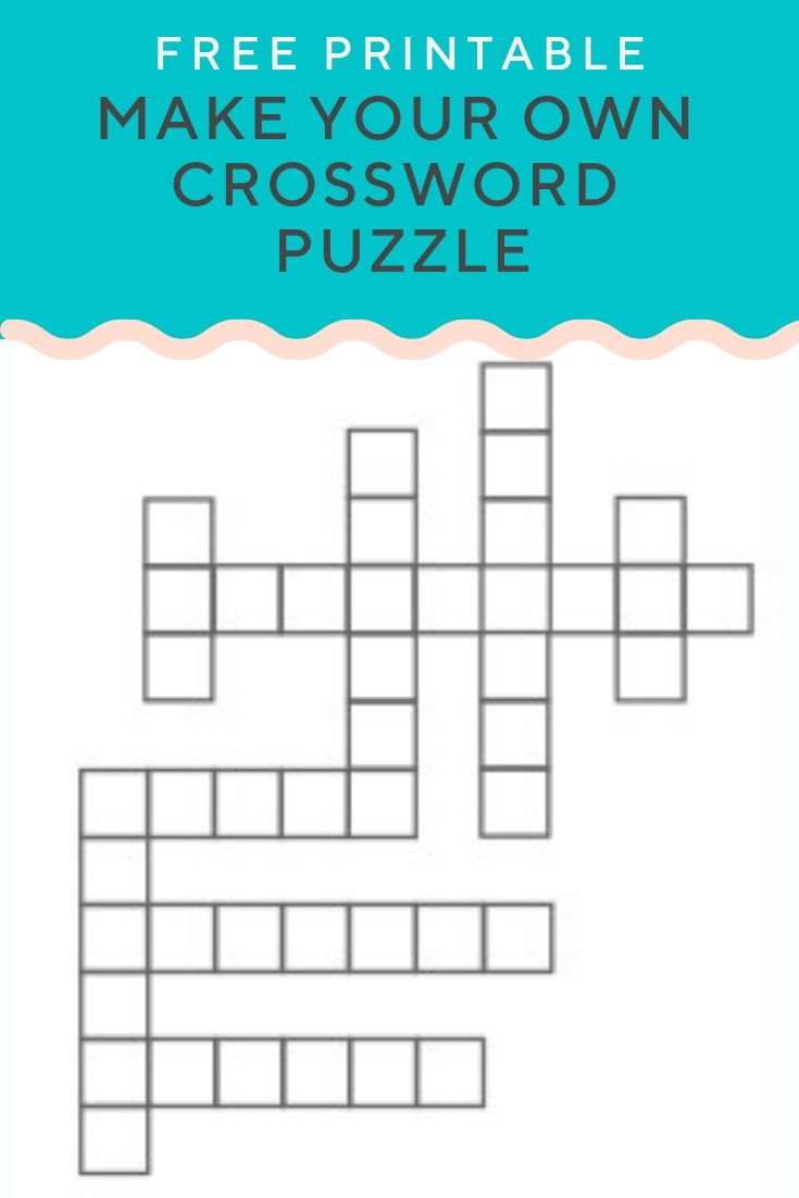Printable Crossword Template Printable