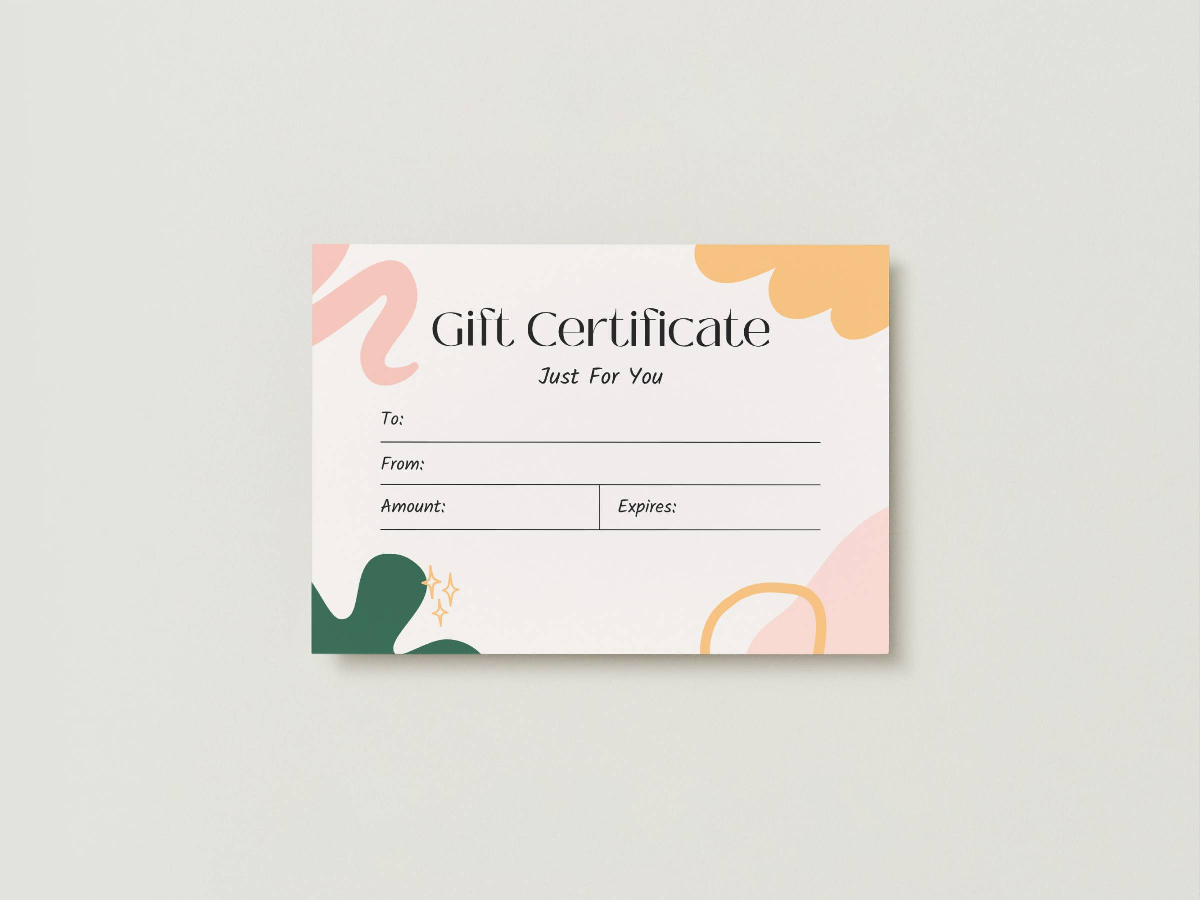 Custom Gift Certificates Printable Gift Cards Canva