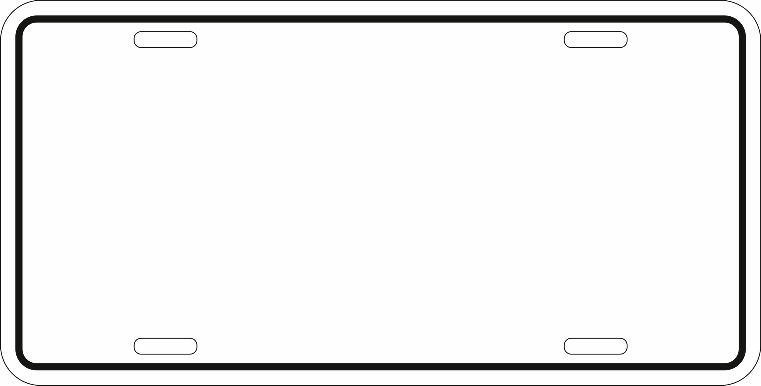 Free Printable License Plate Template