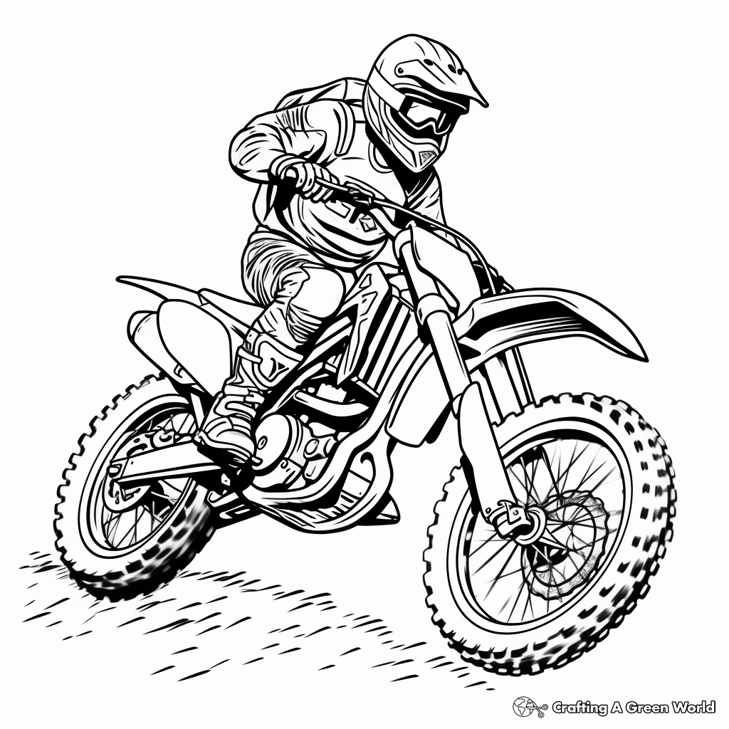 Printable Bike Color Pages