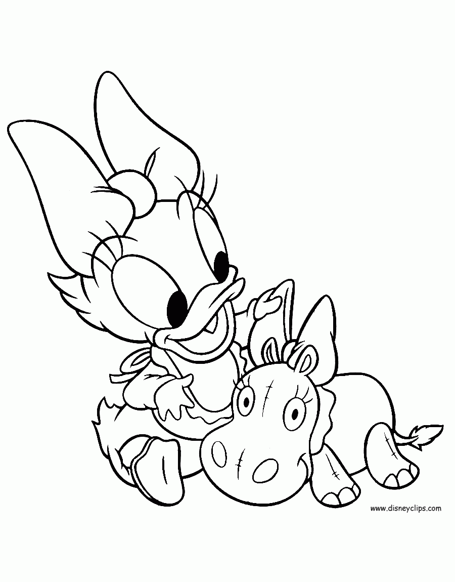 Disney Baby Coloring Pages Printable